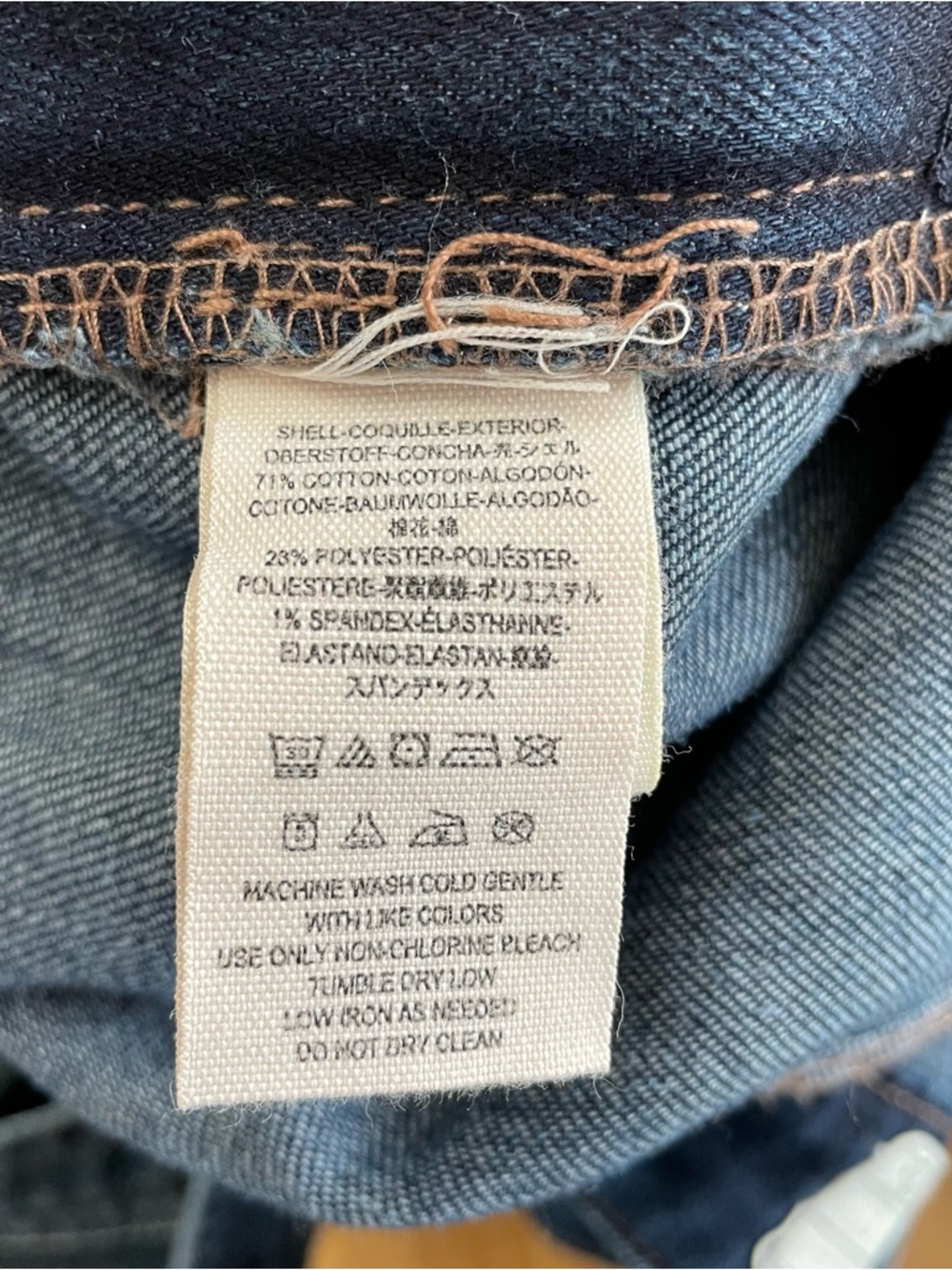 Free People Denim Overall Bibs Distressed Utility Stretch Size 26 - Picture 9 of 9